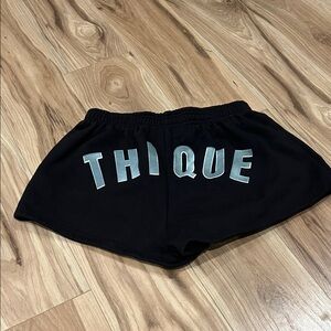 Thique Beyonce Shorts Size Medium renaissance World tour Sweat Black Hot 2023 M
